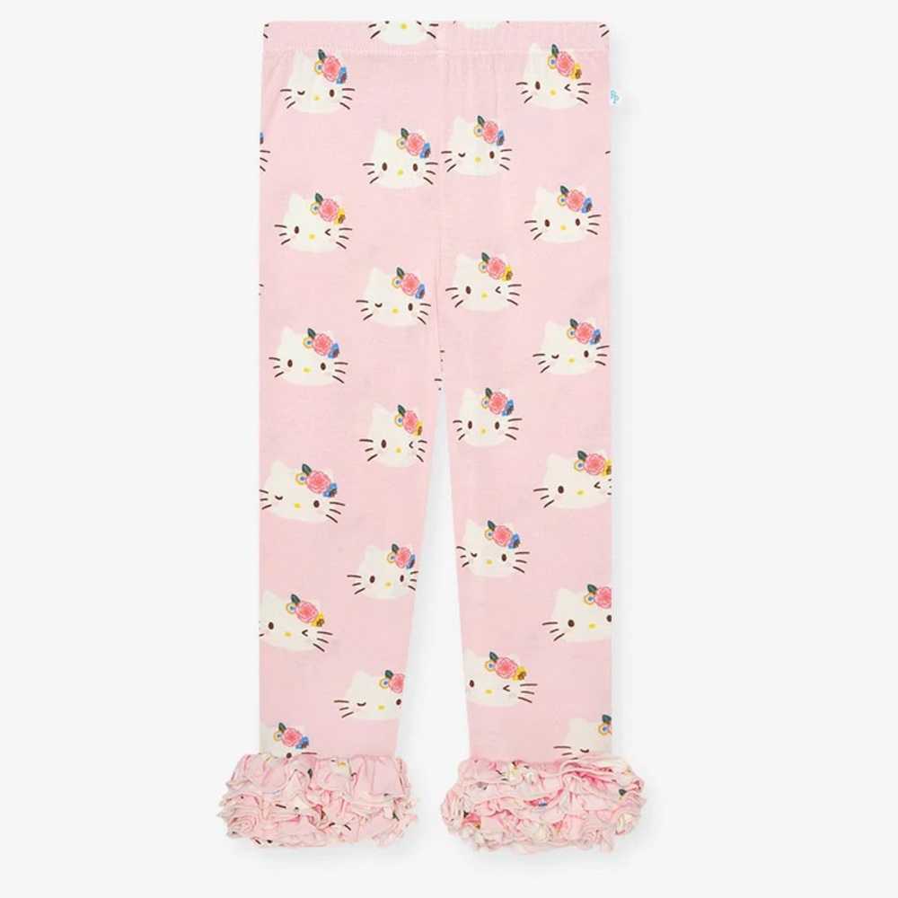 Posh Peanut Hello Kitty Cha-Cha Ruffled Ankle Leggings